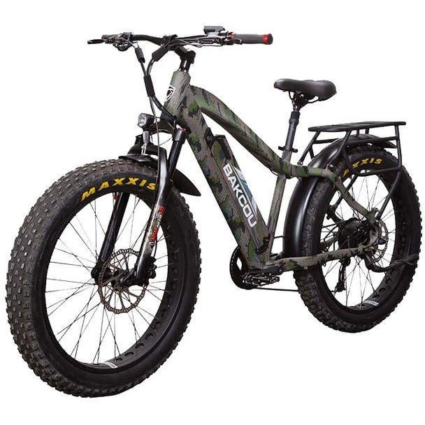 Bakcou Electric Bikes BAKCOU Flatlander Fat Tire Electric Hunting Bike