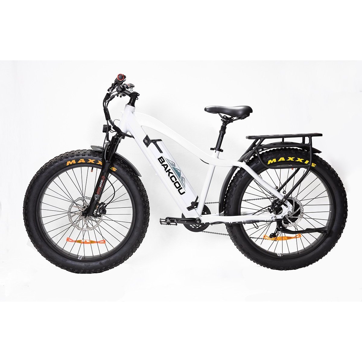 Bakcou Electric Bikes Gloss White / 17.5Ah (Standard) BAKCOU Flatlander Fat Tire Electric Hunting Bike