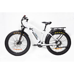 Bakcou Electric Bikes Gloss White / 17.5Ah (Standard) BAKCOU Flatlander Fat Tire Electric Hunting Bike