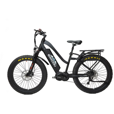 Bakcou Electric Bikes Matte Black / 17.5Ah (Standard) BAKCOU MULE Step Through Elite 26