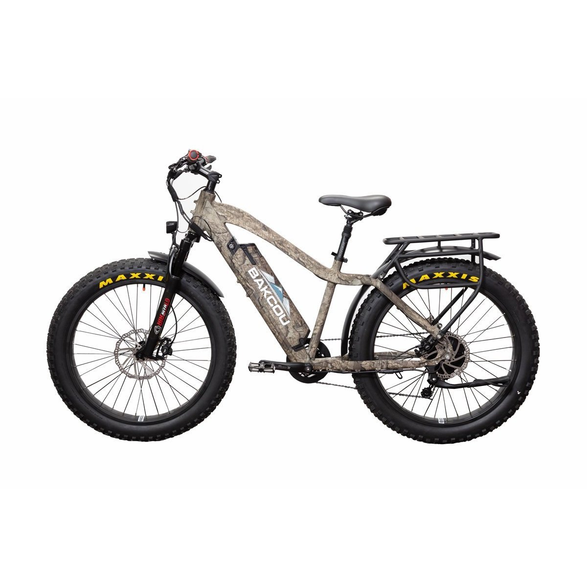 Bakcou Electric Bikes Matte Desert Tan / 19.2Ah BAKCOU Flatlander Fat Tire Electric Hunting Bike