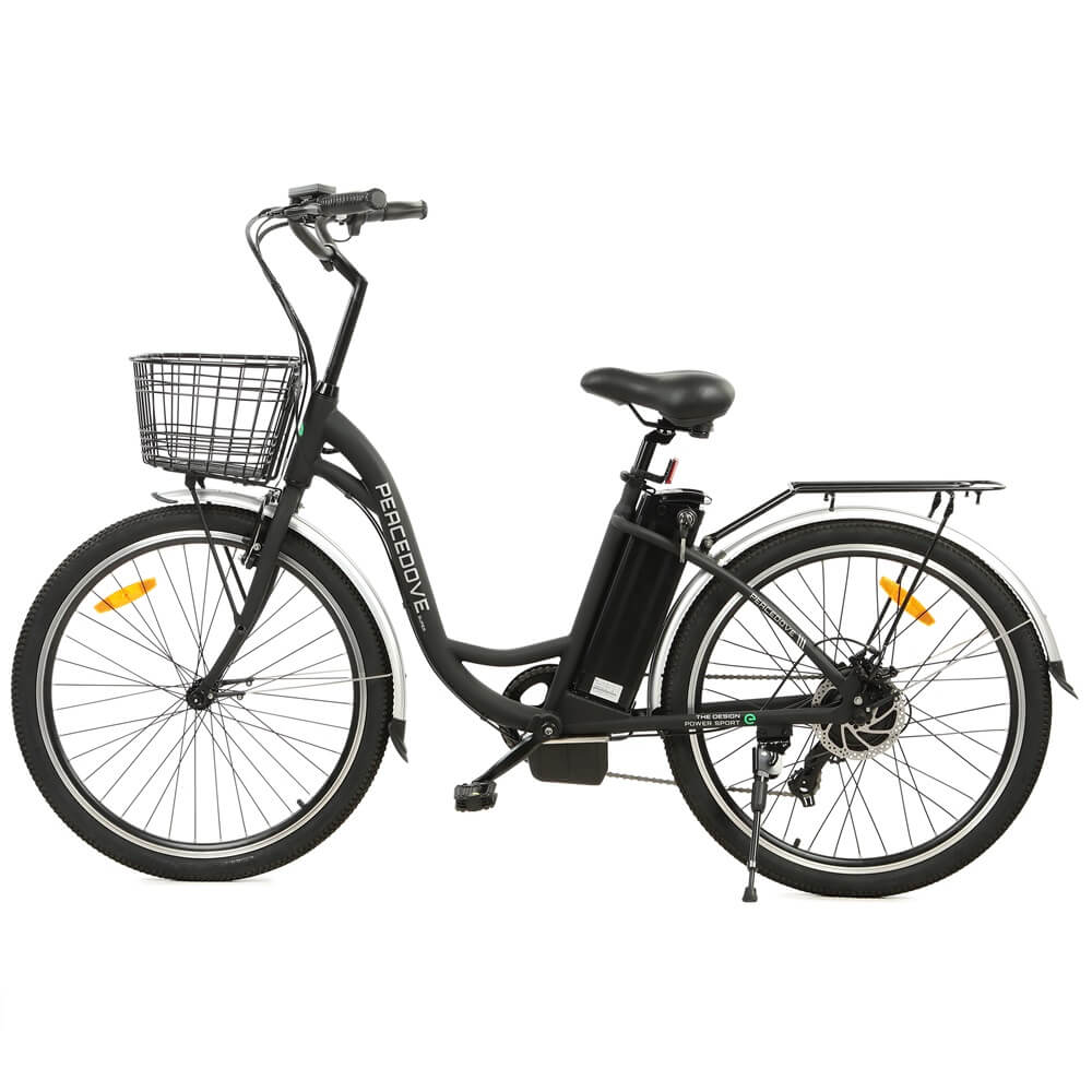 Ecotric Electric Bikes Black - In Stock Ecotric Peacedove Electric City Bike