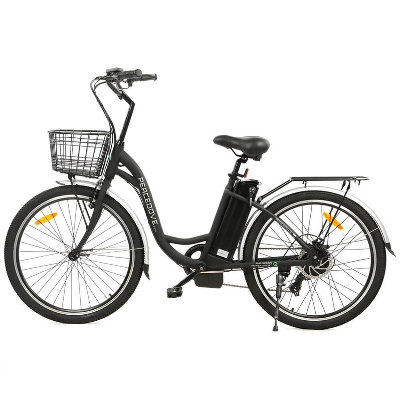 Ecotric Electric Bikes Black - In Stock Ecotric Peacedove Electric City Bike