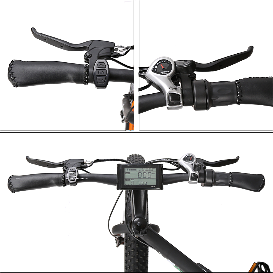 Ecotric Electric Bikes Ecotric Fat Tire Beach Snow Electric Bike FAT26S900USB