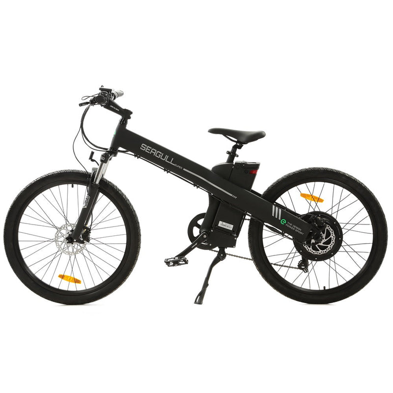 Ecotric Electric Bikes Matte Black Ecotric Seagull Electric Mountain Bike SEAGULL26S900USB