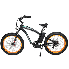 Ecotric Electric Bikes Orange Ecotric Hammer Fat Tire Beach Snow Electric Bike HAMMERUSB