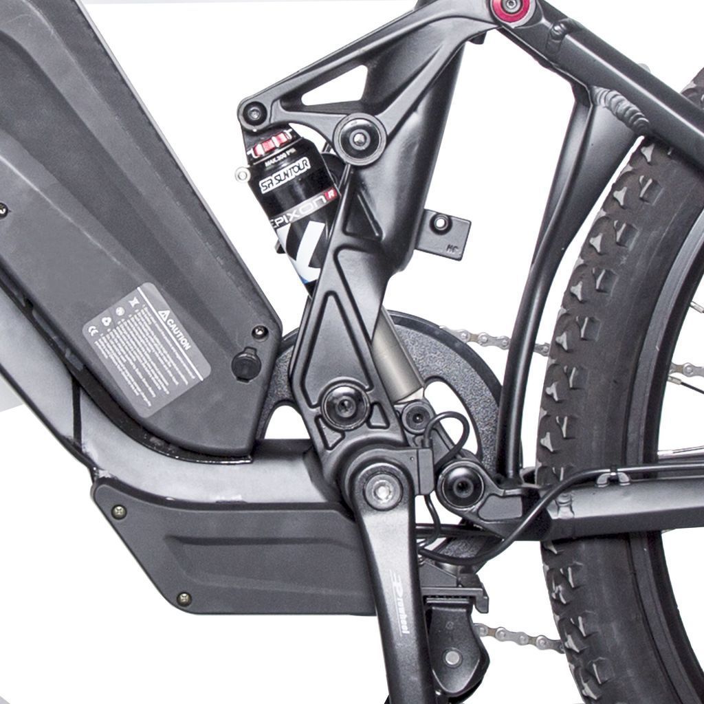 Ecotric Electric Bikes Tornado Ecotric Tornado Full Suspension MTB Electric Bike TORNADO26USB-MB