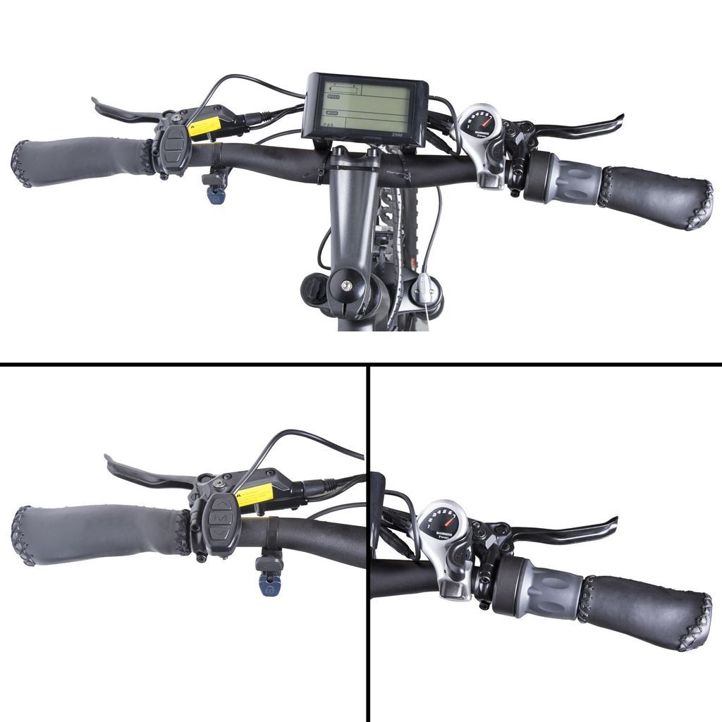 Ecotric Electric Bikes Tornado Ecotric Tornado Full Suspension MTB Electric Bike TORNADO26USB-MB