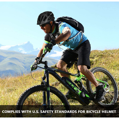 Electric Bike Plus Accessories Bike Helmet with LED Light Replacement Pads and Detachable Visor