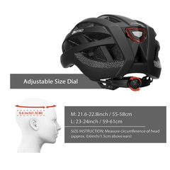 Electric Bike Plus Accessories Bike Helmet with LED Light Replacement Pads and Detachable Visor
