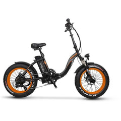 Emojo Electric Bikes Orange Emojo RAM Sport 48V 750W 20" Folding Fat Tire Electric Bike