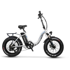 Emojo Electric Bikes White Emojo RAM Sport 48V 750W 20" Folding Fat Tire Electric Bike