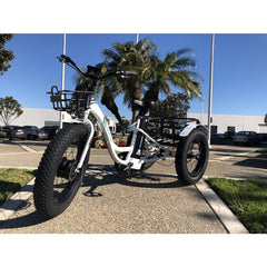 Emojo Electric Trikes White Emojo Caddy 48V 500W Electric Trike Fat Tire