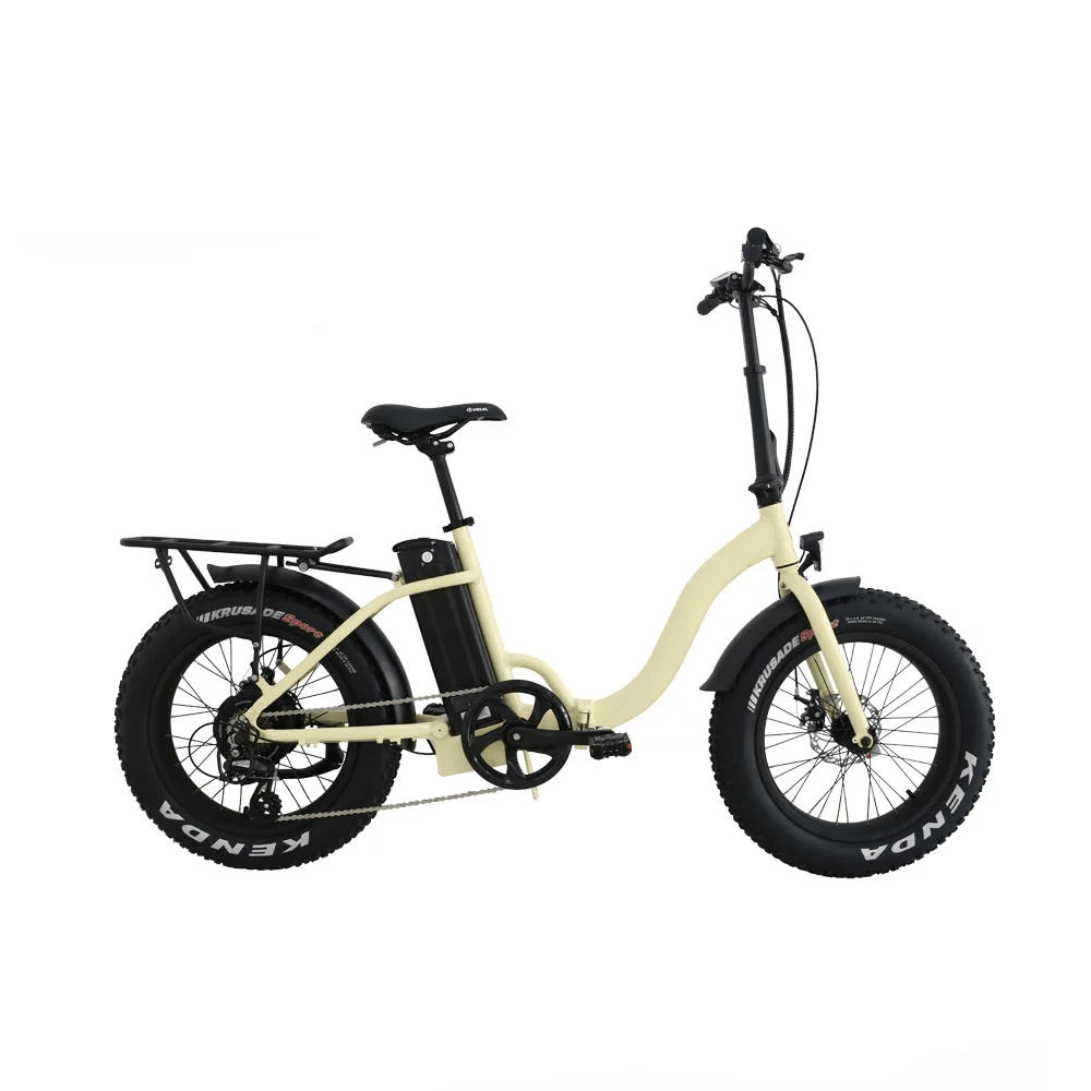 Eunorau Electric Bikes Cream / Pre-Order (ETA 30 Days Or More) EUNORAU E-Bike Folding Step-Through  Electric Bike E-FAT-STEP