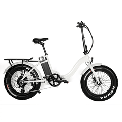 Eunorau Electric Bikes White / Pre-Order (ETA 30 Days Or More) EUNORAU E-Bike Folding Step-Through  Electric Bike E-FAT-STEP