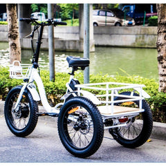 Eunorau Electric Trikes Pre-Order (Estimated Ship Date: 30 Days or More)) EUNORAU E-Bike 48V 12.5Ah Folding  Electric Trike NEW-TRIKE