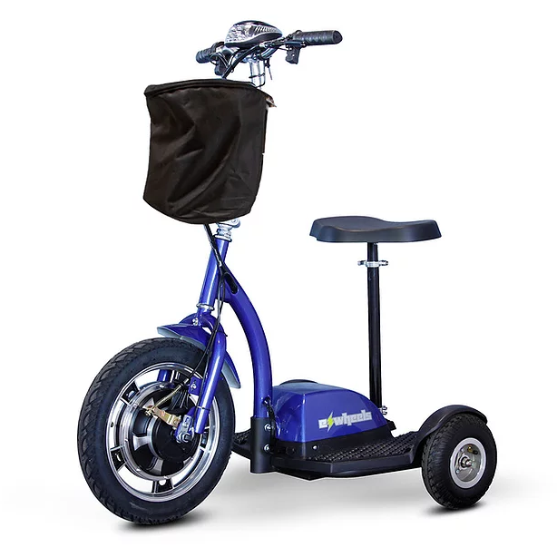 EWheels Mobility Scooters EW-18 / Blue EWheels EW-18 Three Wheel Mobility Scooter