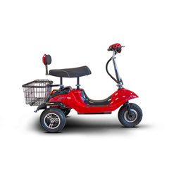 EWheels Mobility Scooters EW-19 / Red EWheels EW-19 Sporty Three Wheel Mobility Scooter
