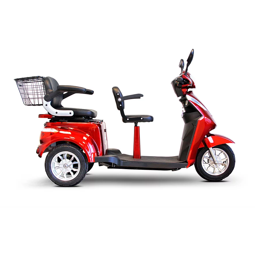 EWheels Mobility Scooters EW-66 / Red EWheels EW-66 Three Wheel Mobility Scooter