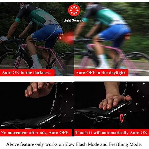 Keni Accessories Smart Bike Brake Sensing Rechargeable Ultra Bright LED Tail Light