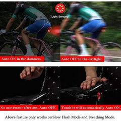 Keni Accessories Smart Bike Brake Sensing Rechargeable Ultra Bright LED Tail Light
