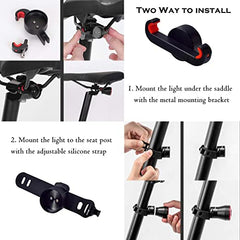 Keni Accessories Smart Bike Brake Sensing Rechargeable Ultra Bright LED Tail Light