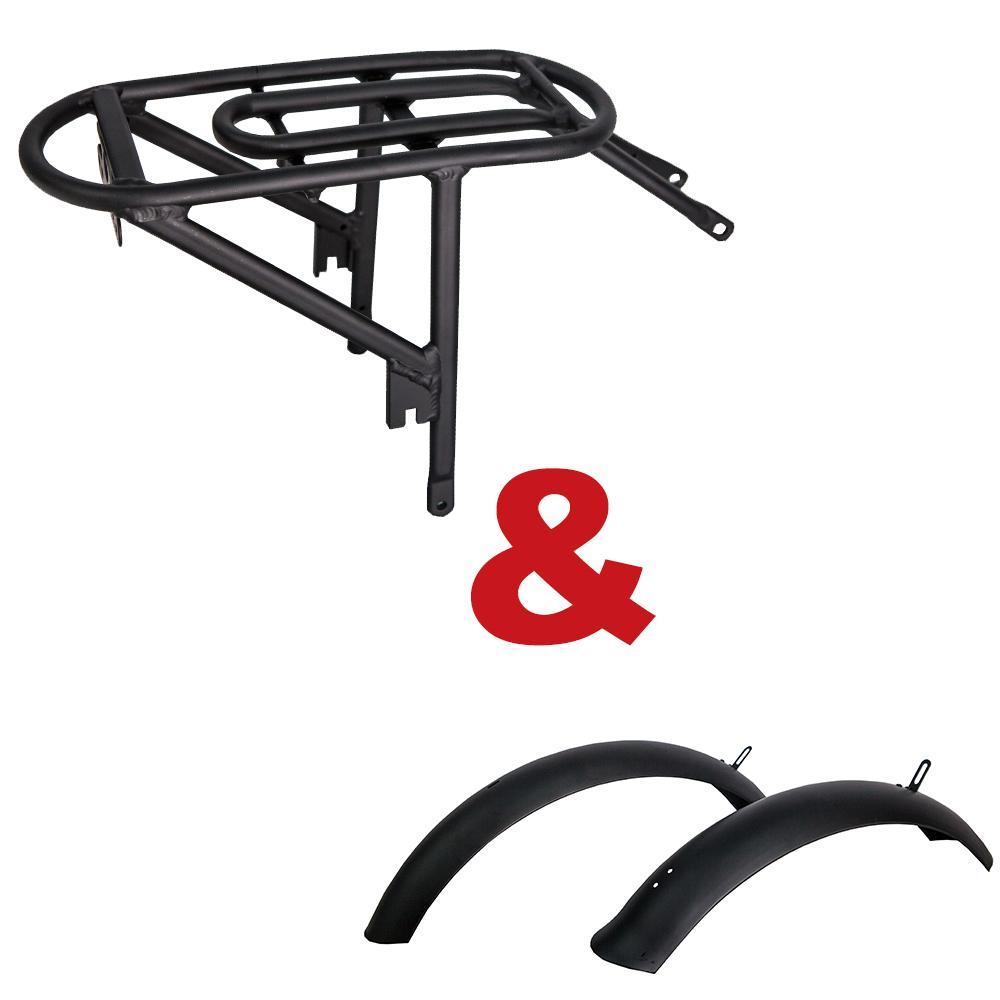 Revi Bikes Accessories Black Rebel Fender & Rear Rack Kit