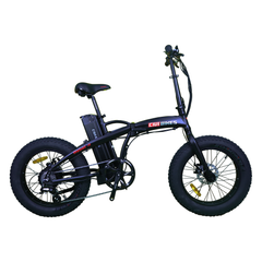 Revi Bikes Electric Bikes Matte Black Revi Bikes Rebel 1.0 Folding Fat Electric Bike