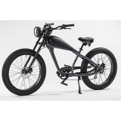 Revi Bikes Electric Bikes Revi Bikes Cheetah Cafe Racer 48V 17.5Ah Fat Tire Electric Bike