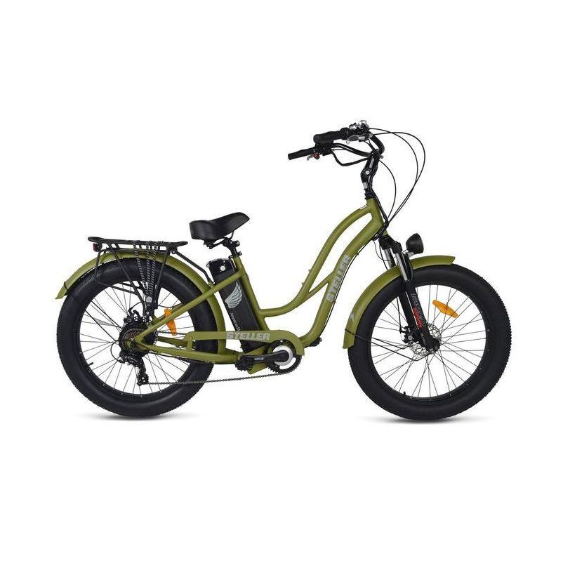 American Electric Electric Bikes Army Green - Pre-Order (Estimated Ship Date: 30 Days or More) American Electric Steller Step-Through 48V 15.6Ah 750W Fat Tire Electric Bike AES