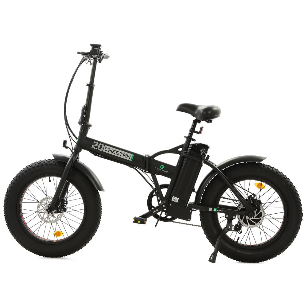 Ecotric Electric Bikes Matte Black - New Decal Ecotric 48V Fat Tire Portable & Folding Electric Bike with LCD display FAT20S900