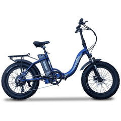 Emojo Electric Bikes Blue Emojo RAM Sport 48V 750W 20" Folding Fat Tire Electric Bike