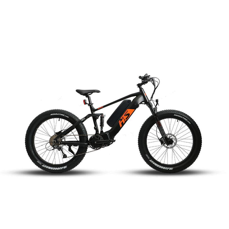 Eunorau Electric Bikes Black Orange / Pre Order (ETA 30 Days or More) EUNORAU 48V 14Ah All Terrain Full Suspension  Electric Bike FAT-HS