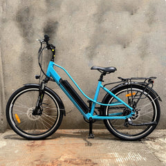 Eunorau Electric Bikes Blue / In Stock EUNORAU E-Bike 36V 12.5Ah Step-Through  Electric Bike E-TORQUE