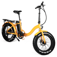 Eunorau Electric Bikes Orange / Pre-Order (ETA 30 Days Or More) EUNORAU E-Bike Folding Step-Through  Electric Bike E-FAT-STEP