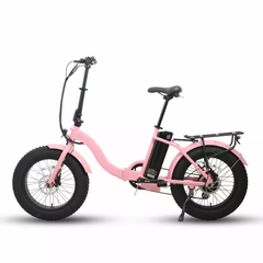 Eunorau Electric Bikes Pink / In Stock EUNORAU E-Bike Folding Step-Through  Electric Bike E-FAT-STEP